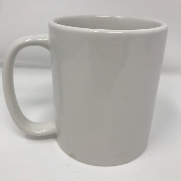 Vintage 1997 Ralph Lauren Polo Cowboy Bear White Tall Coffee Cup Mug - Picture 2 of 5